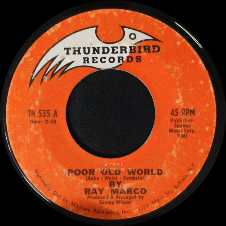 Ray Marco - Love Rain / Poor Old World side B