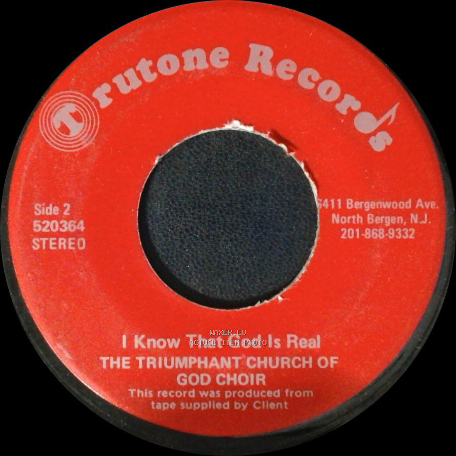 The Triumphant Church Of God Choir - What Kind Of World Would This Be / I Know That God Is Real side B