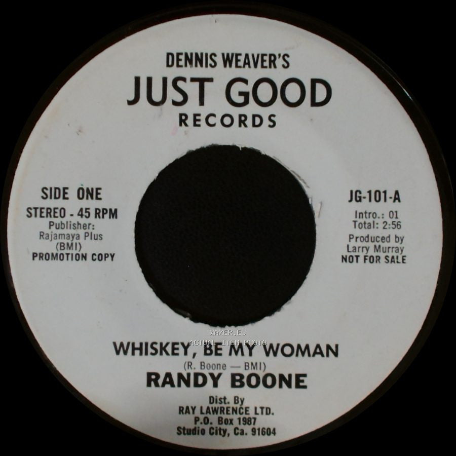 Randy Boone - Whiskey, Be My Woman / Heart, Let's Go Out Tonight side A
