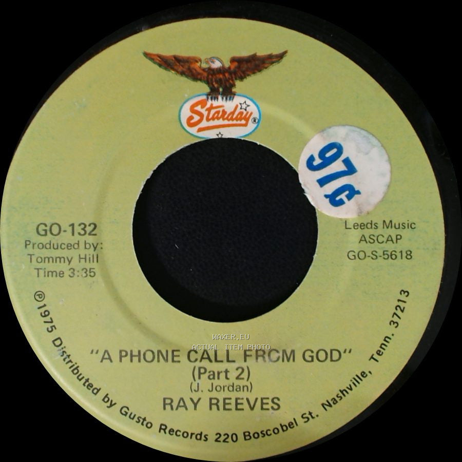 Ray Reeves - A Phone Call From God (Part 1) / A Phone Call Frcm God (Part 2) side B