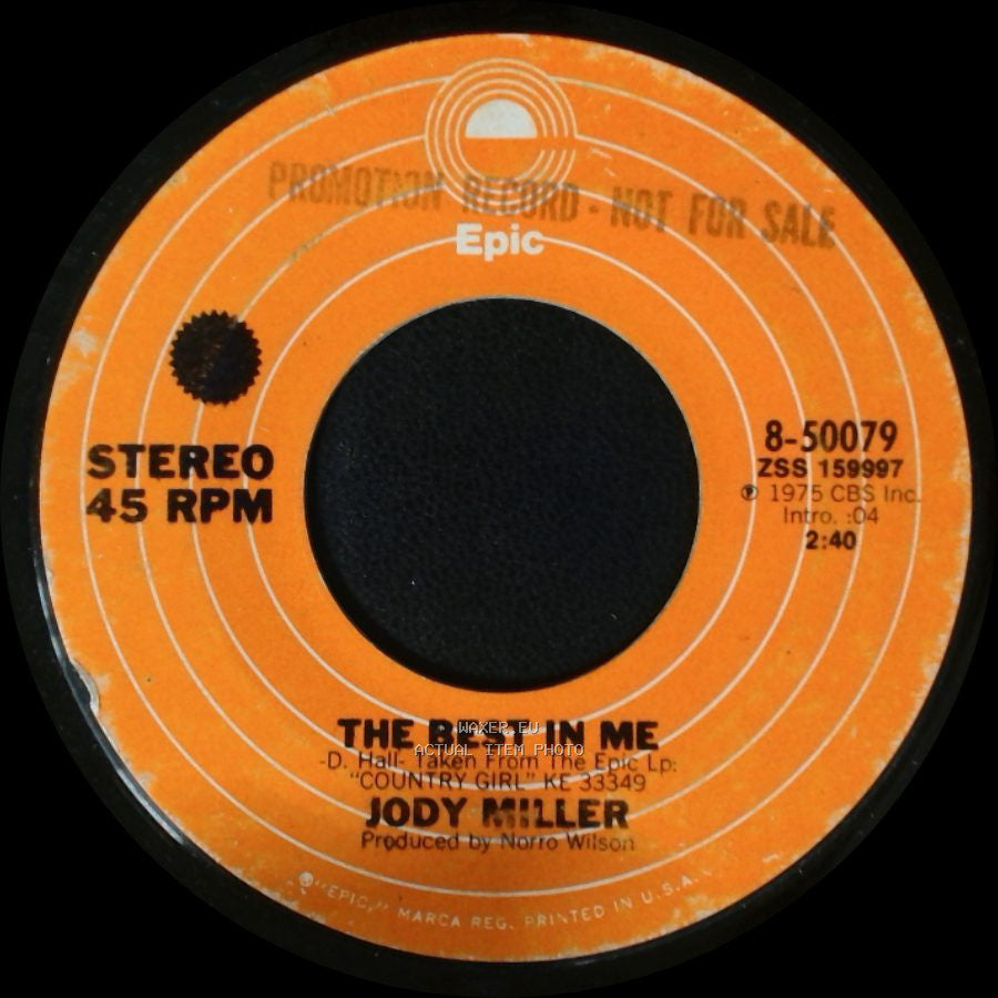 Jody Miller - The Best In Me / I'm Alright 'til I See You (Then I Fall Apart) side A