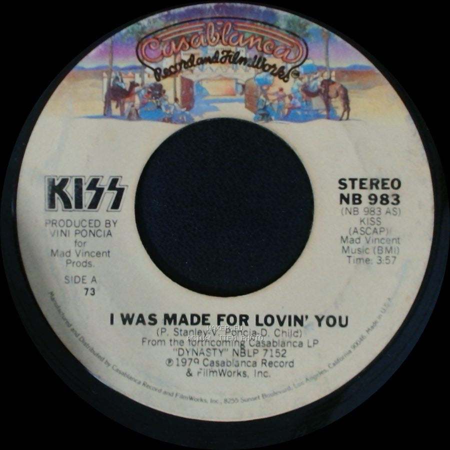 Kiss - I Was Made For Lovin' You / Hard Times side A