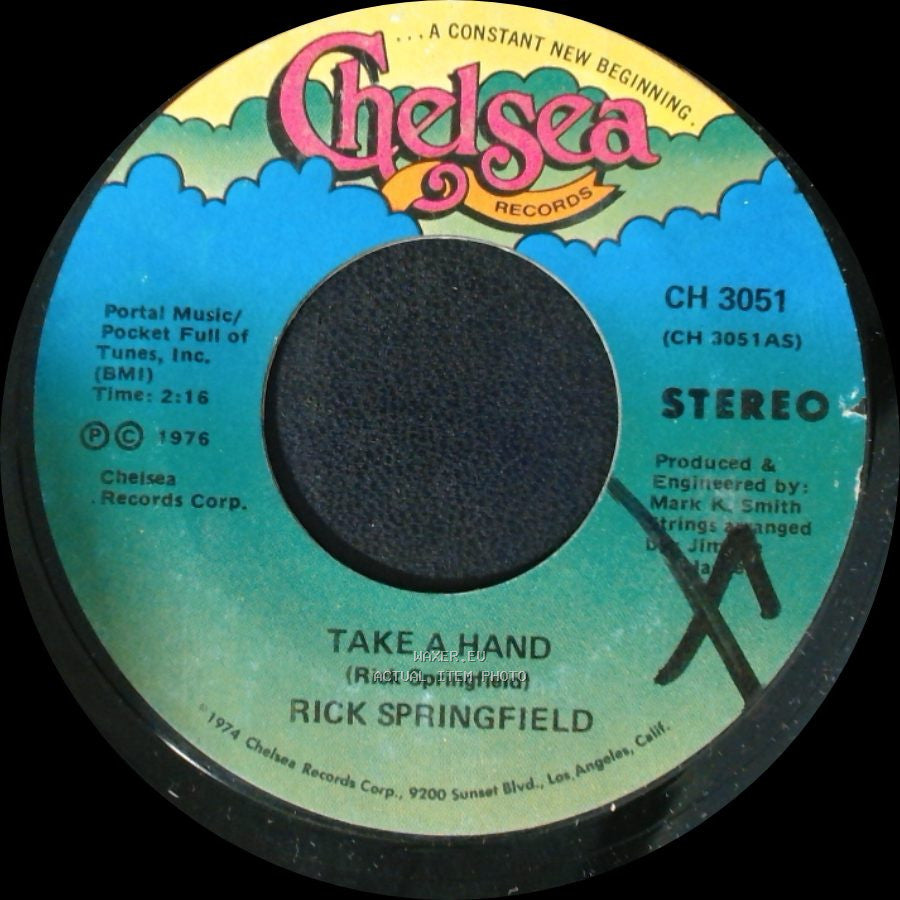 Rick Springfield - Take A Hand / Archangel side A