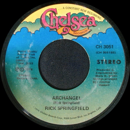 Rick Springfield - Take A Hand / Archangel side B