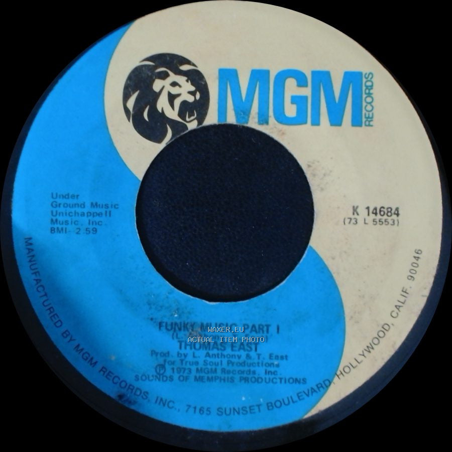 Thomas East - Funky Music Part Ii / Funky Music Part I side B