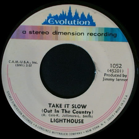 Lighthouse - Sweet Lullabye / Take It Slow (Out In The Country) side B