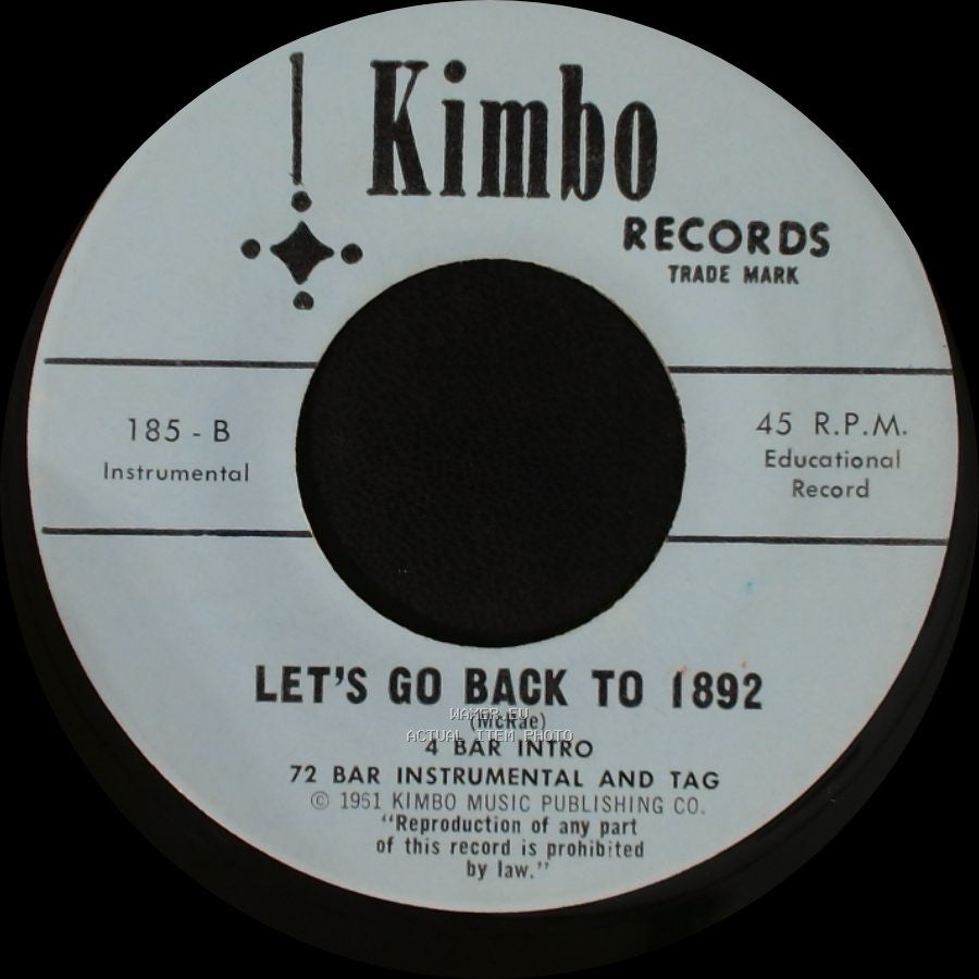 Lynn Roberts - Let's Go Back To 1892 / Let's Go Back To 1892 side B
