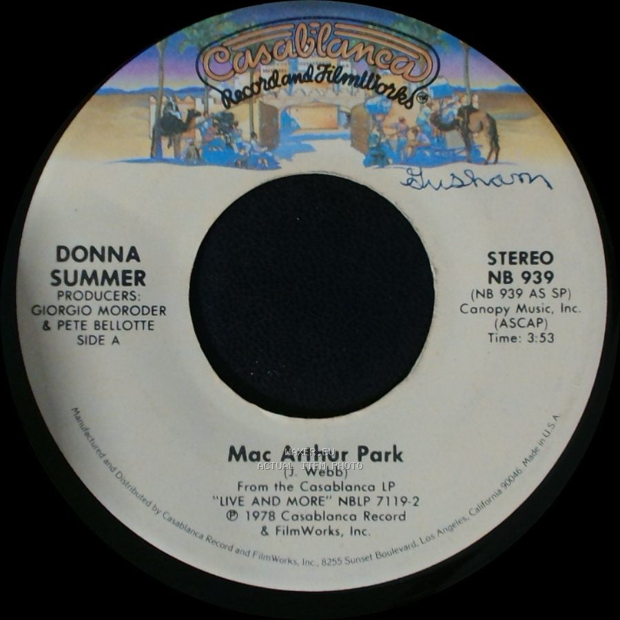 Donna Summer - Mac Arthur Park / Once Upon A Time side A