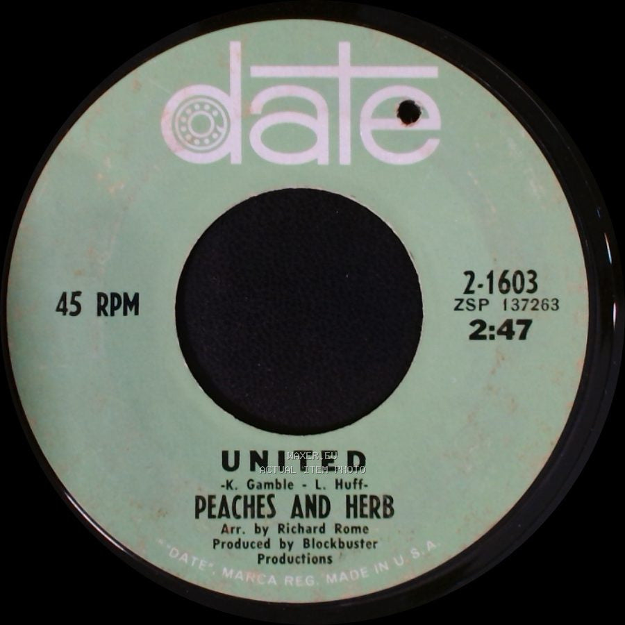 Peaches And Herb / United - Thank You / Peaches And Herb side B