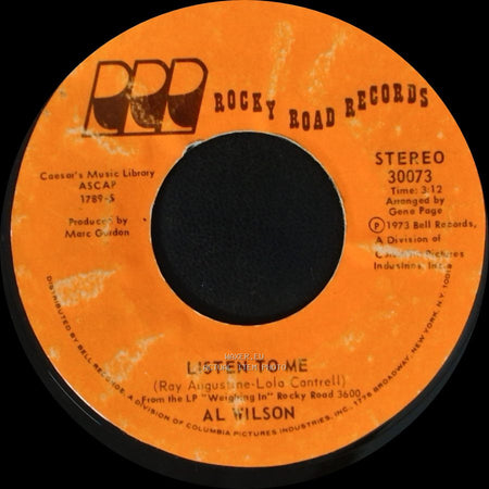 Al Wilson - Show And Tell / Listen To Me side B