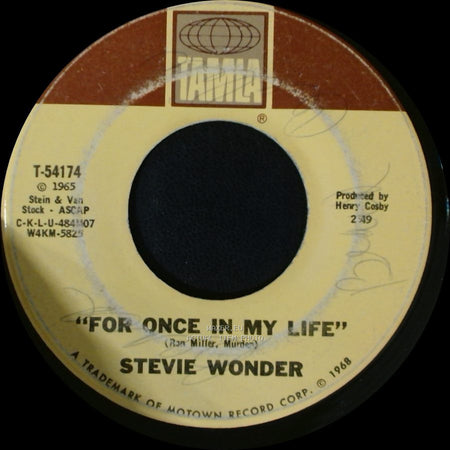 Stevie Wonder - "Angie Girl" / For Once In My Life side B