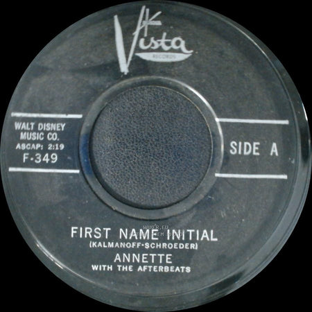 Annette With The Afterbeats - First Name Initial / My Heart Became Of Age side A
