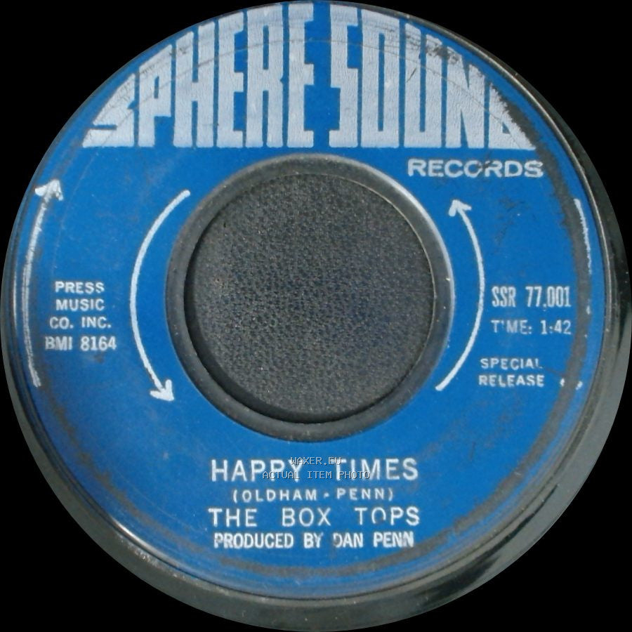 The Box Tops - The Letter / Happy Times side B