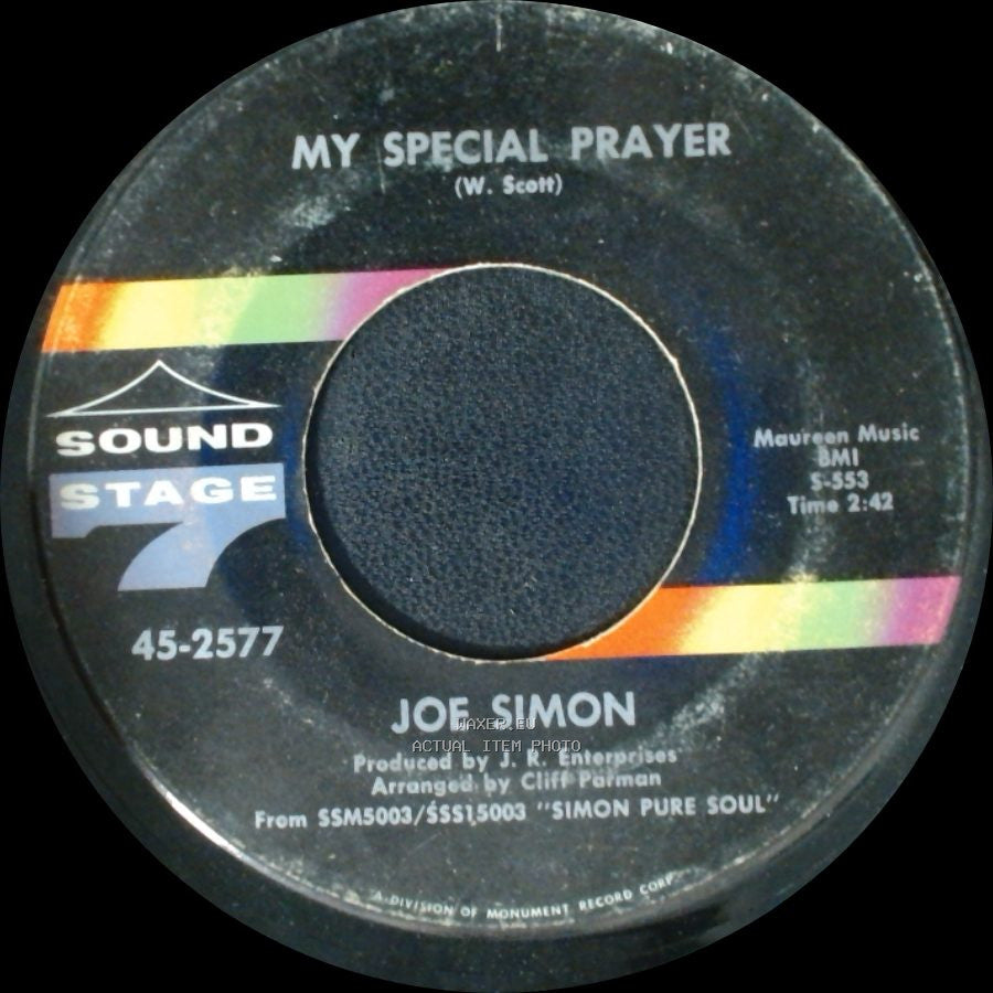 Joe Simon - My Special Prayer / Travelin' Man side A