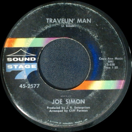 Joe Simon - My Special Prayer / Travelin' Man side B