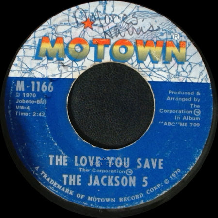 The Jackson 5 - I Found That Girl / The Love You Save side B