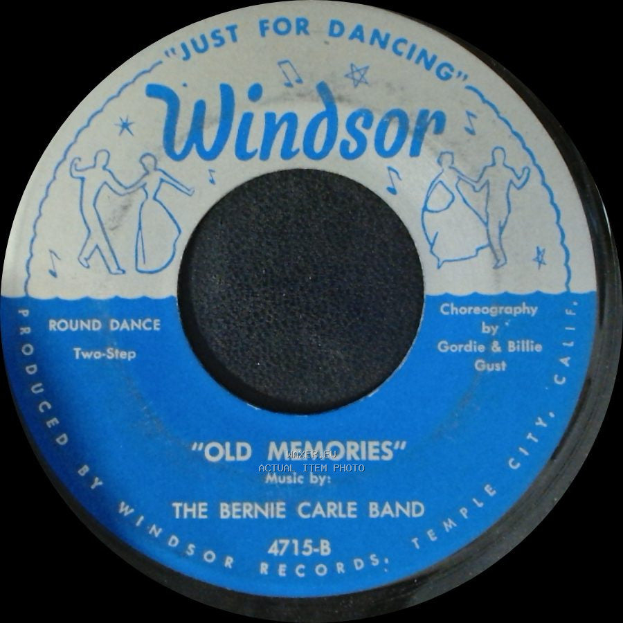 The Bernie Carle Band / The Pete Lofthouse Band - Old Memories / Under The Bridges Of Paris side A