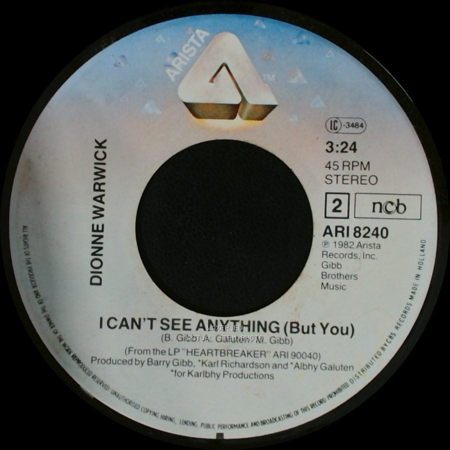Dionne Warwick - Heartbreaker / I Can't See Anything (But You) side B