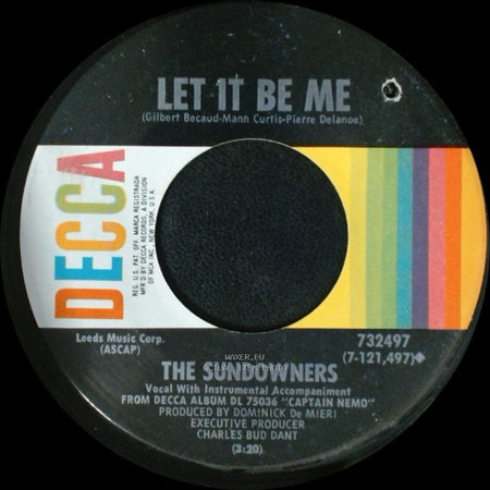 The Sundowners - Blue-Green Eyes / Let It Be Me side A