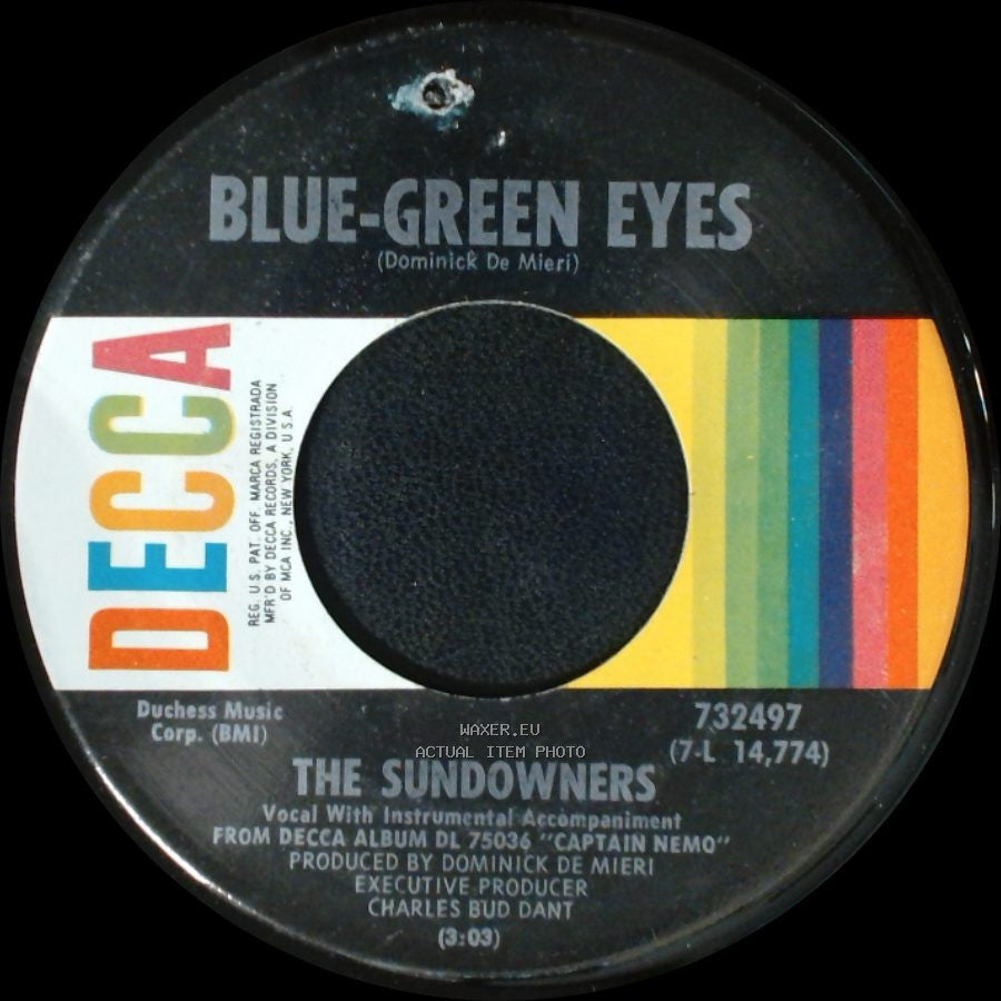 The Sundowners - Blue-Green Eyes / Let It Be Me side B