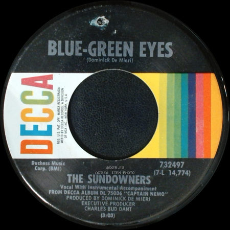 The Sundowners - Blue-Green Eyes / Let It Be Me side B