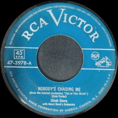 Dinah Shore - Nobody's Chasing Me / My Heart Cries For You side A