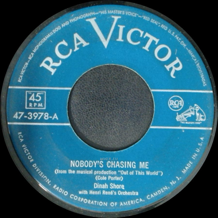 Dinah Shore - Nobody's Chasing Me / My Heart Cries For You side A