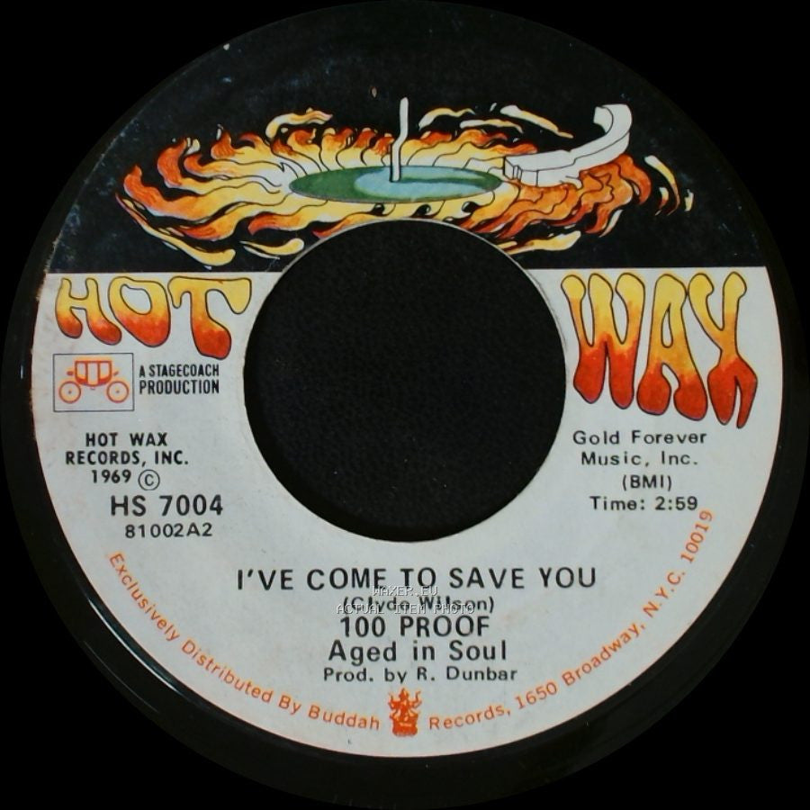 100 Proof / 100 Proof Aged In Soul - Somebody's Been Sleeping / I've Come To Save You side B