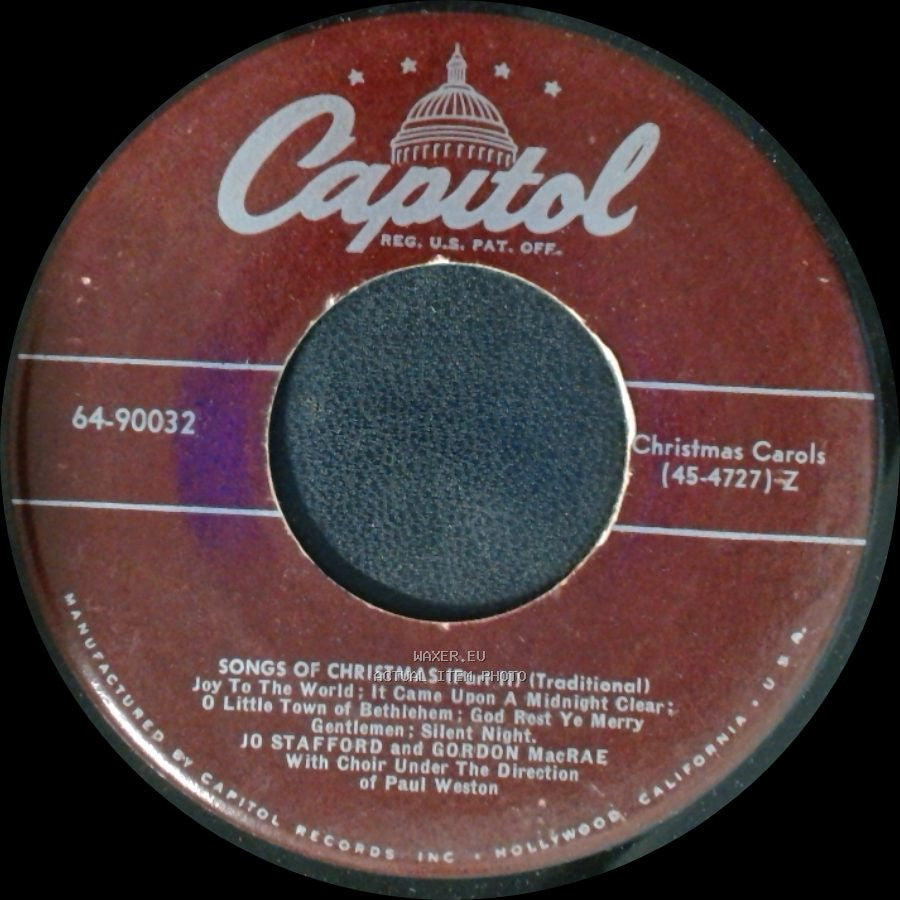 Jo Stafford And Gordon Macrae - Songs Of Christmas (Part Ii) / Songs Of Christmas (Part 1) side A