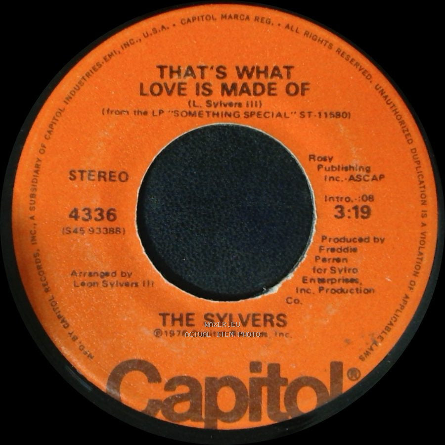 The Sylvers - Hot Line / That's What Love Is Made Of side B