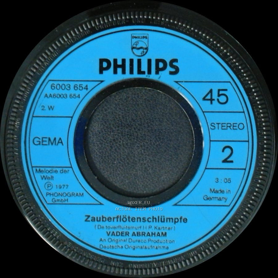 Vader Abraham - Zauberflötenschlümpfe / Das Lied Der Schlümpfe side A