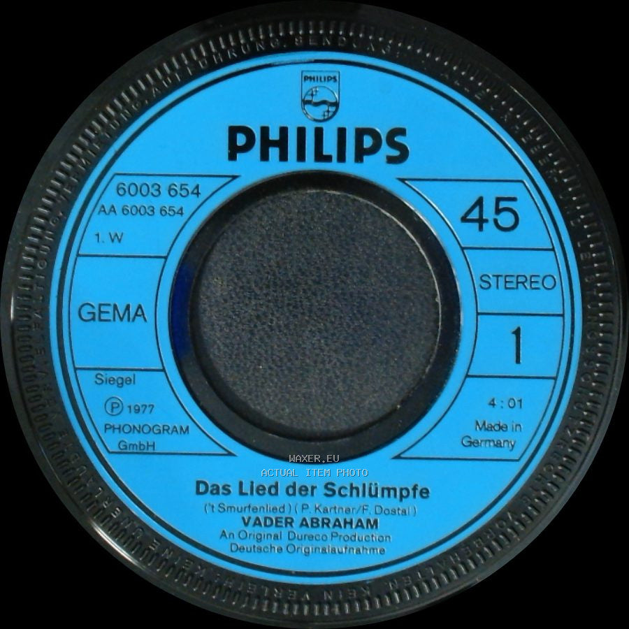 Vader Abraham - Zauberflötenschlümpfe / Das Lied Der Schlümpfe side B