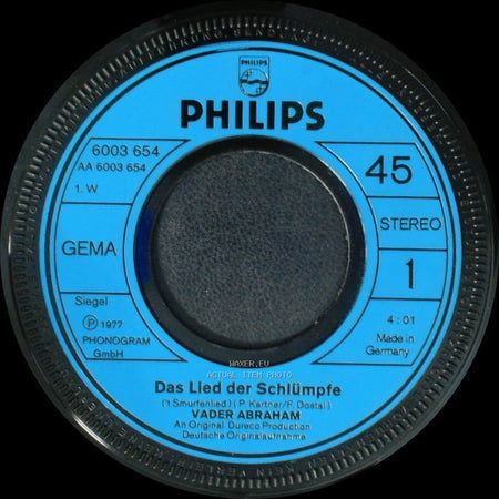 Vader Abraham - Zauberflötenschlümpfe / Das Lied Der Schlümpfe side B