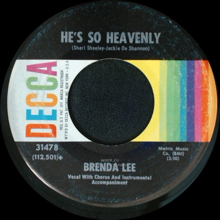 Brenda Lee - He's So Heavenly / Losing You side A