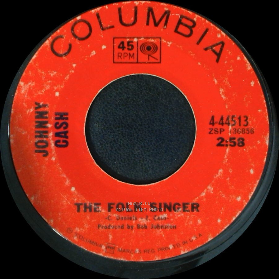 Johnny Cash - Folsom Prison Blues / The Folk Singer side B