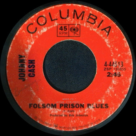 Johnny Cash - Folsom Prison Blues / The Folk Singer side A