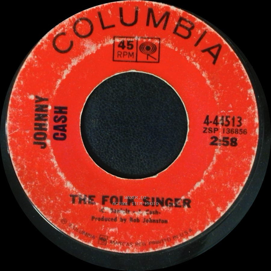 Johnny Cash - Folsom Prison Blues / The Folk Singer side B