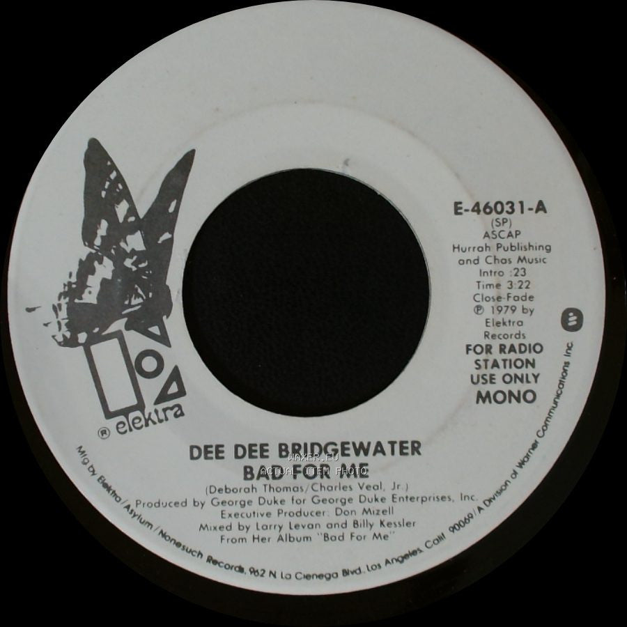 Dee Dee Bridgewater - Bad For Me / Bad For Me side A
