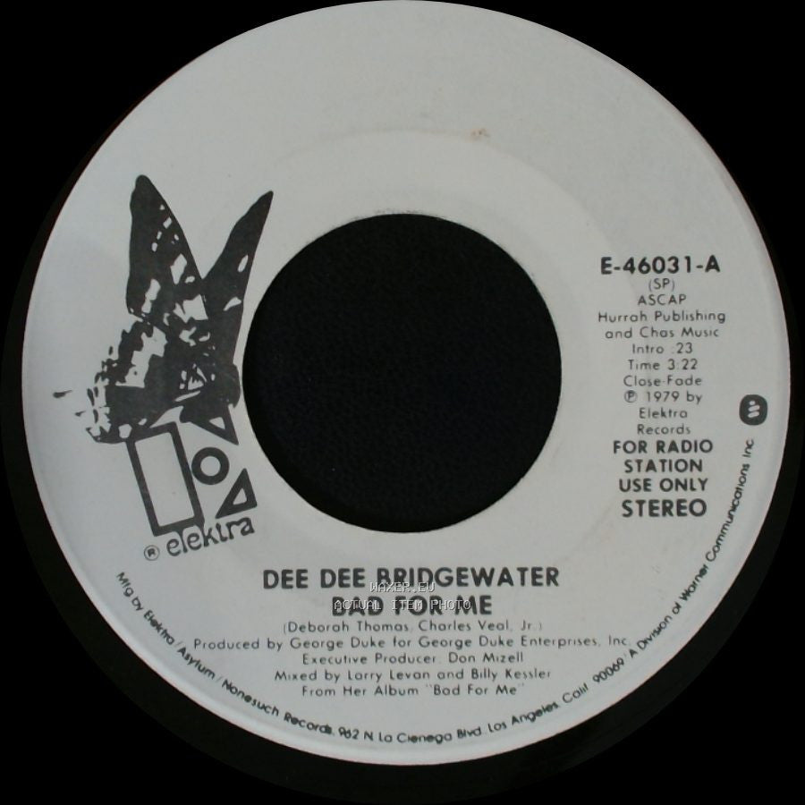 Dee Dee Bridgewater - Bad For Me / Bad For Me side B