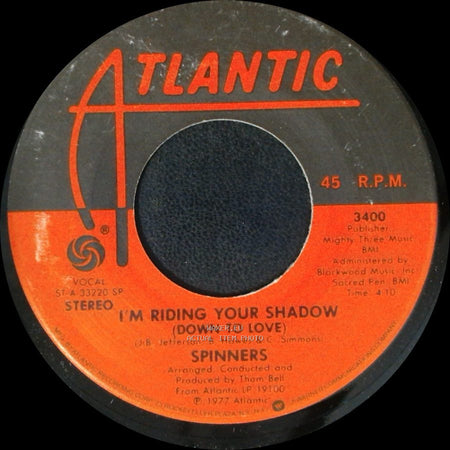 Spinners - Me And My Music / I'm Riding Your Shadow (Down To Love) side B