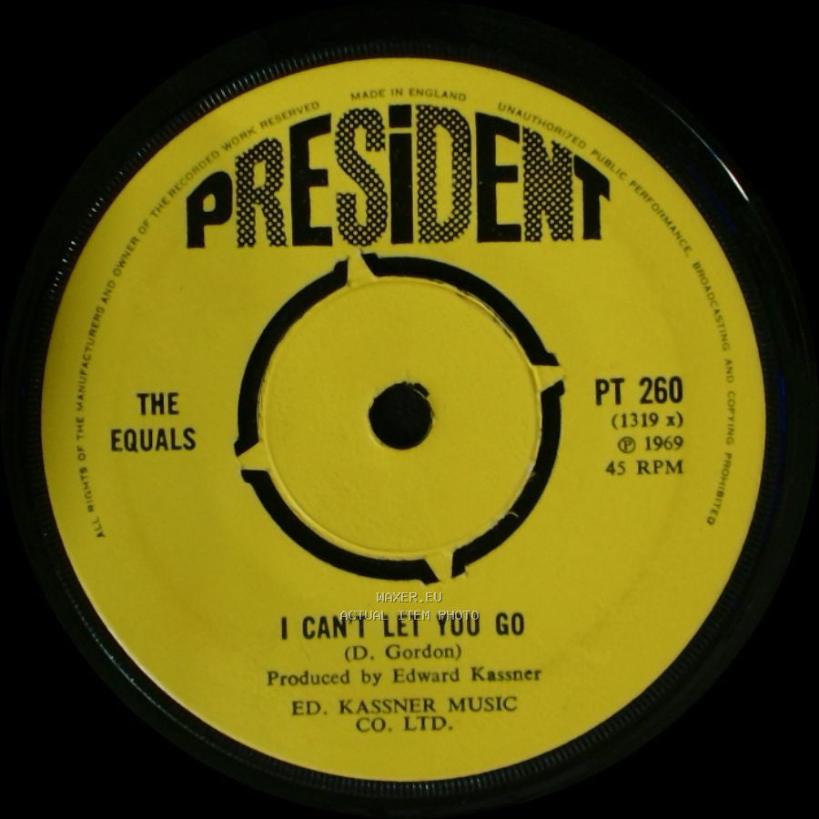 The Equals - Viva Bobby Joe / I Can't Let You Go side B