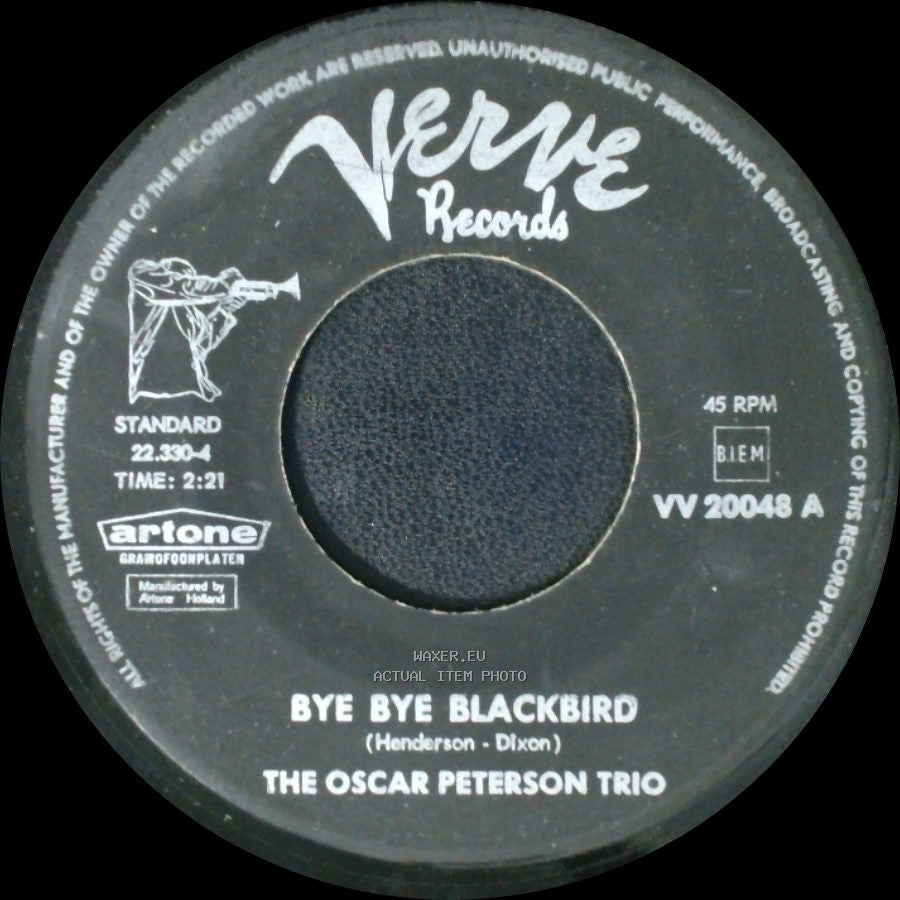 The Oscar Peterson Trio - Bye Bye Blackbird / Golden Striker side A