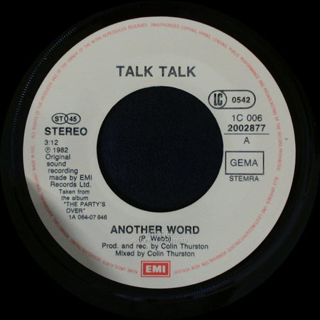 Talk Talk - Another Word / Candy side A