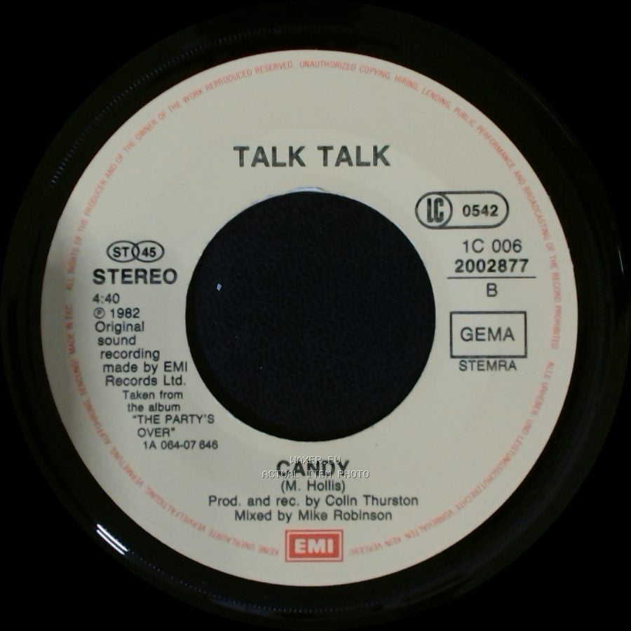 Talk Talk - Another Word / Candy side B