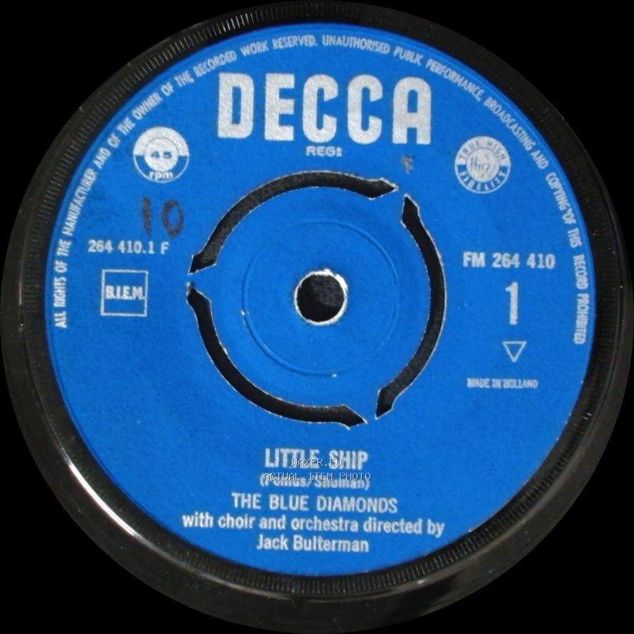 The Blue Diamonds - Little Ship / Jealousy side A