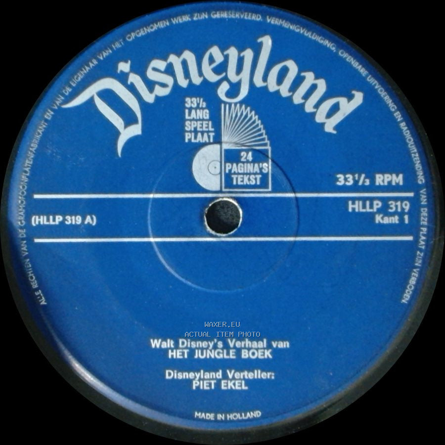 Joop Van Der Marel / Piet Ekel - Walt Disney's Liedjes Uit De Film Het Jungle Boek / Walt Disney's Verhaal Van Het Jungle Boek side B
