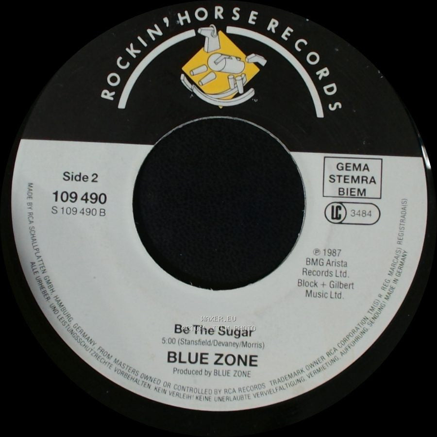 Blue Zone - On Fire / Be The Sugar side B