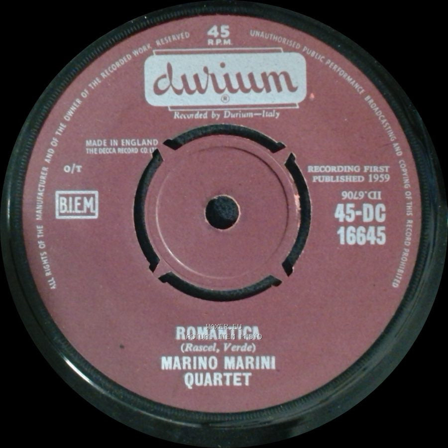 Marino Marini Quartet - Libero / Romantica side B
