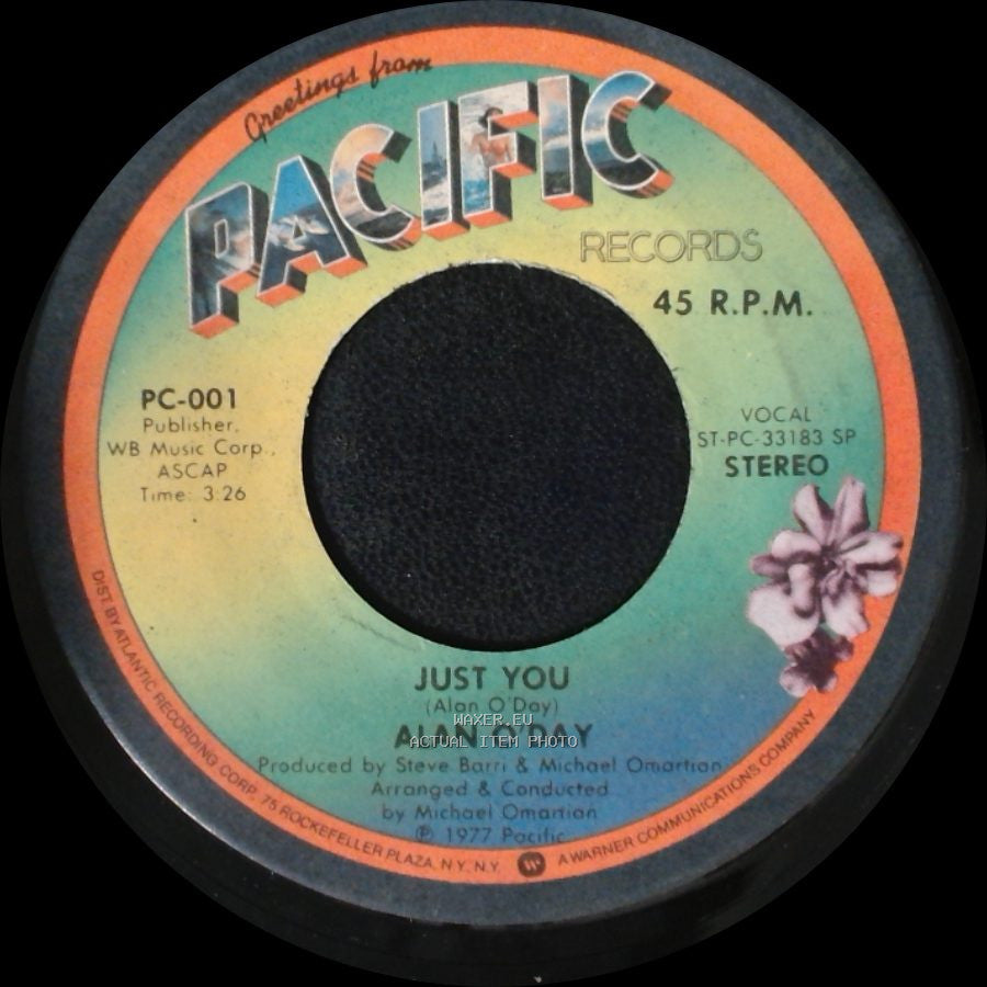 Alan O'day - Undercover Angel / Just You side B