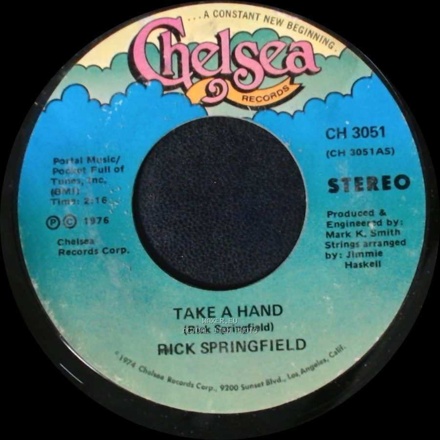 Rick Springfield - Archangel / Take A Hand side B